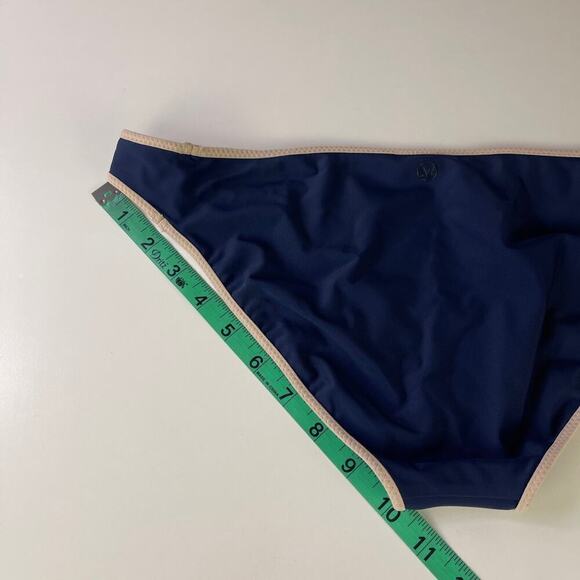 Lululemon Burgundy Red Navy Reversible Bikini Bottom See MEASUREMENTS Women's 10 - Picture 10 of 10